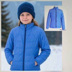 Free Country Puffer Winter Jacket Girl's Size Medium Blue